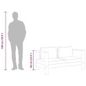 Sofa ogrodowa z poduszką, 140 cm, lite drewno akacjowe, kremowa