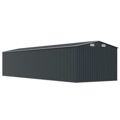 Szopa ogrodowa, antracyt, 257x779x181 cm, stal galwanizowana