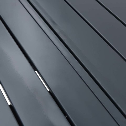 Stół rozszerzający 2 pcs Antracyt 210 x 90 x 73 cm Stal