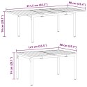 Stół rozszerzający 2 pcs Antracyt 210 x 90 x 73 cm Stal