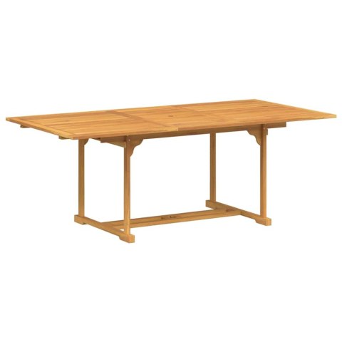 Zestaw do jadalni w ogrodzie 7 pcs Brązowy Lite drewno teakowe