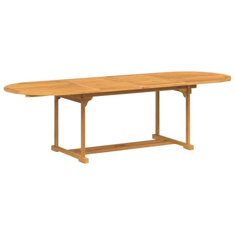 Zestaw do jadalni w ogrodzie 9 pcs Brązowy Lite drewno teakowe