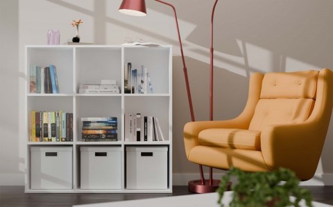 Regał Malax 3X3 H BIAŁY