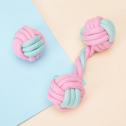 Zestaw 7 zabawek szarpaków dla psa PINKY