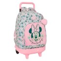 Torba szkolna z kółkami Minnie Mouse Minty Różowy 33 x 45 x 22 cm