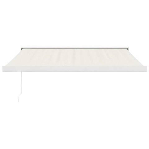 Zwijana markiza, kremowa, 3,5x2,5 m, tkanina i aluminium