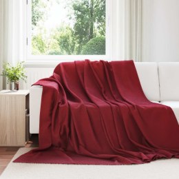 Koce narzutowe 24 pcs Bordeaux Czerwony 240 x 220 cm Polar