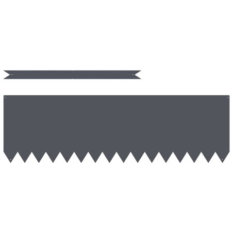 Krawężnik do trawnika 50 pcs Antracyt 100 x 0.05 x 20 cm