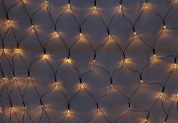 Diled oświetleniowa sieć - 100 LED ciepły biały + zasilanie