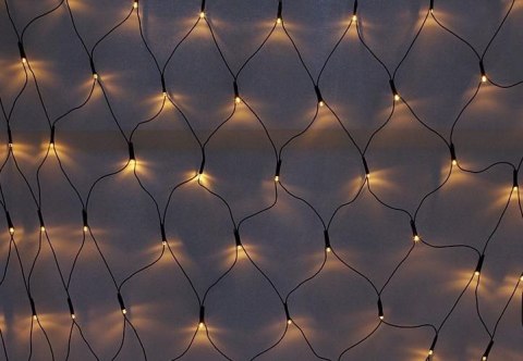 Diled oświetleniowa sieć - 100 LED ciepły biały + zasilanie