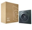 Inteligentne gniazdko FIBARO Walli N Outlet Typ E, antracyt (FGWSONE-011-8)