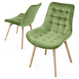 Komplet krzeseł zielone, 2 szt