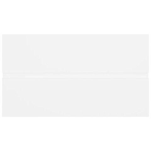 Szafka z wbudowaną umywalką, biała, płyta wiórowa