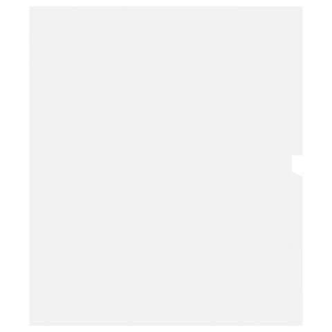 Szafka z wbudowaną umywalką, biała, płyta wiórowa