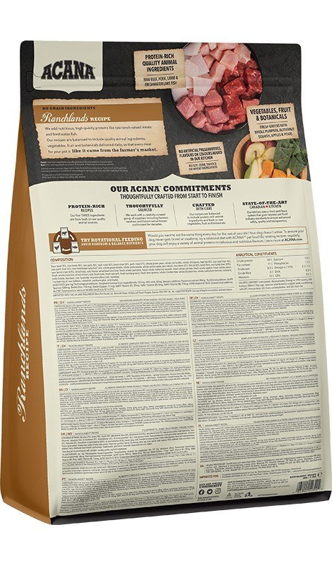 ACANA Highest Protein Ranchlands Dog - sucha karma dla psa - 2 kg
