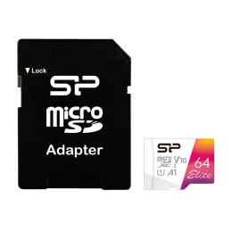 Silicon Power microSDXC Elite 64GB CL10 UHS-1/U1 A1