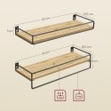 Półki 2 szt - artisan - LWS441B88
