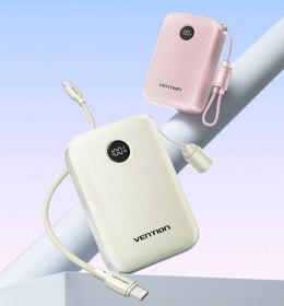 Powerbank Vention 20000mAh 2 x USB-C 1x USB-A z wyświetlaczem 22,5W beżowy
