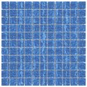 Płytki mozaikowe 11 szt., niebieskie, 30x30 cm, szkło