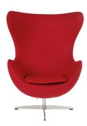 Fotel Jajo czerwony kaszmir 24 Premium