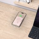 Powerbank magnetyczny PB11 10000mAh 15W MagSafe z kablem USB-C - różowy