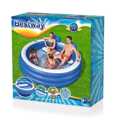 Bestway Basen Inflatable Familijny 231x219x79 +6 Lat Ogród 54422