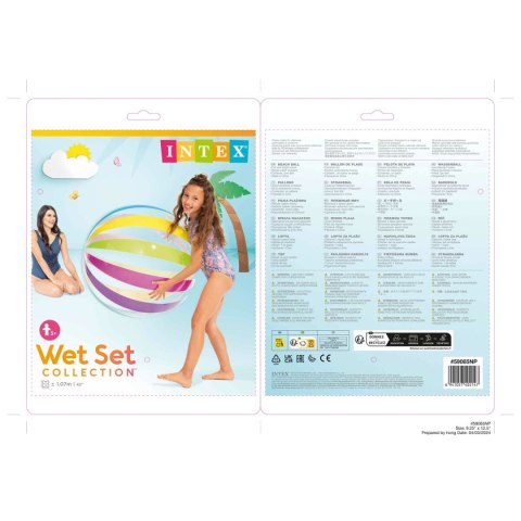 Piłka plażowa Intex Jumbo Ø 107 cm PVC (24 Sztuk)