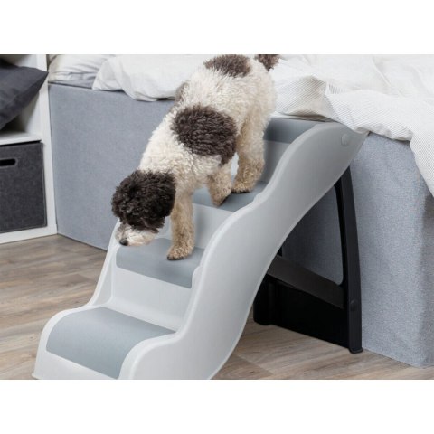 Schody Trixie Jasnoszary Guma naturalna Plastikowy TPR 38,5 x 60 x 79 cm