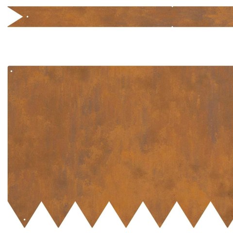 Krawężnik do trawnika 30 pcs Brązowy 100 x 0.05 x 20 cm