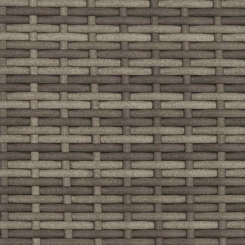 Leżanka z zadaszeniem i poduszkami, szara, polirattan