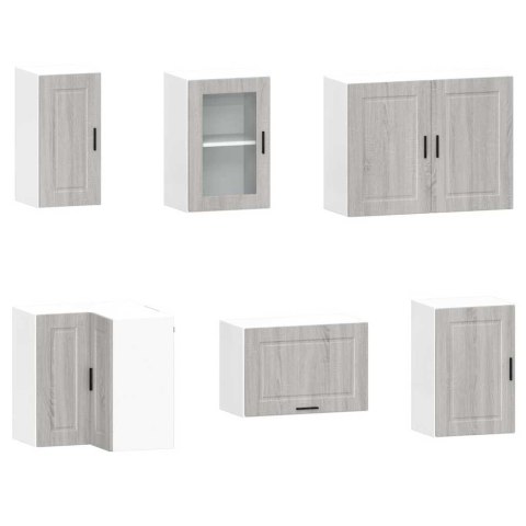 Zestaw szafek kuchennych, Porto, 11-częściowy, szary dąb sonoma