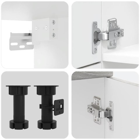 Zestaw szafek kuchennych Porto 7-częściowy szary dąb sonoma