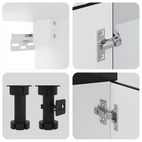 Zestaw szafek kuchennych, Porto, 8-częściowy, czarna