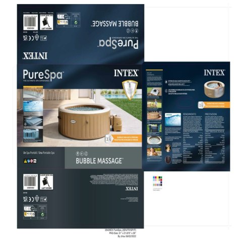 Nadmuchiwane spa Intex 196 x 71 x 196 cm Brązowy 795 L