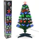 CHOINKA DEKORACYJNA ŚWIATŁOWODOWA MULTIKOLOR 90CM
