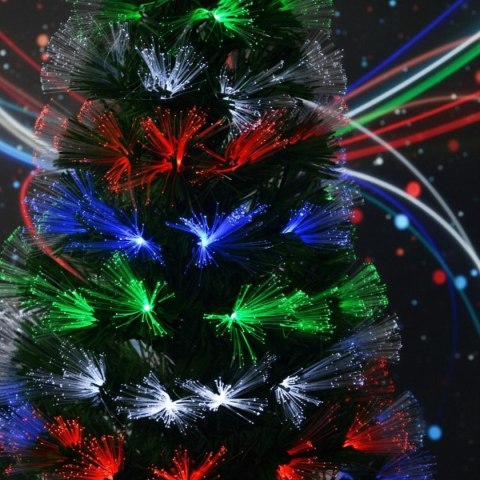 CHOINKA DEKORACYJNA ŚWIATŁOWODOWA MULTIKOLOR 90CM