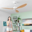 Wentylator sufitowy z oświetleniem LED i 3 łopatkami z ABS Wuled InnovaGoods Drewno 36 W 52" Ø132 cm