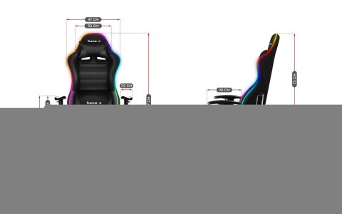 Fotel gamingowy dla dziecka Huzaro Ranger 6.0 RGB Mesh (WYPRZEDAŻ)