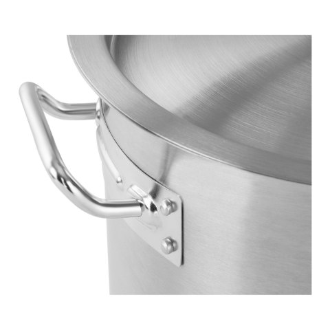 Garnek gastronomiczny z pokrywką stalowy nierdzewny do kuchenki indukcyjnej 32 L