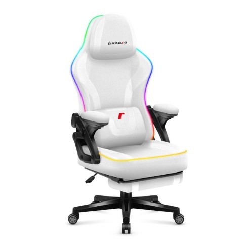 Fotel gamingowy Huzaro Force 4.6 RGB White Mesh