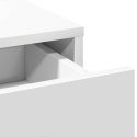 Toaletka z szufladą z półką 3 pcs Biały Materiał drewnopochodny