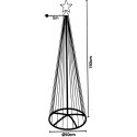 CHOINKA DEKORACYJNA 154LED CIEPŁY BIAŁY 150CM BLACK