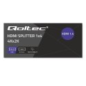 QOLTEC ROZDZIELACZ SPLITTER 4XHDMI 4KX2K | 3.4GB/S