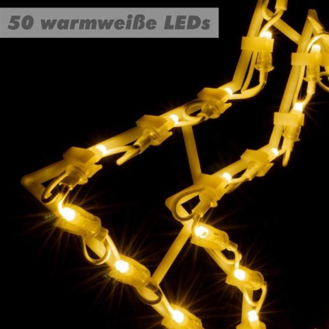 Świąteczna dekoracja LED w oknie - Gwiazda - 40 cm