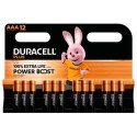 Baterie DURACELL PLUS POWER BOOST 1,5 V AAA 12 Części (12 Sztuk)