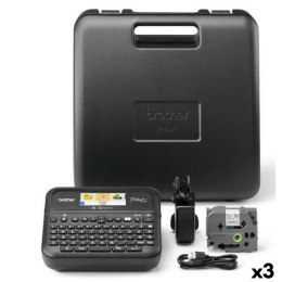 Elektryczna Drukarka Etykiet Brother PT-D610BVP Czarny (3 Sztuk)