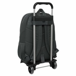 Torba szkolna z kółkami Real Madrid C.F. Szary 32 x 44 x 16 cm