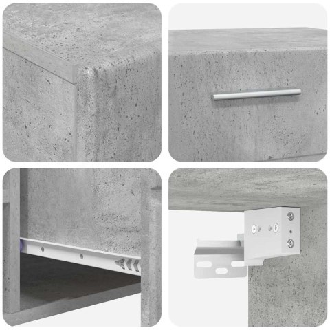 Zestaw szafek RTV Betonowy szary Materiał drewnopochodny