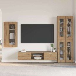 Zestaw szafek RTV Dąb rzemieślniczy Materiał drewnopochodny