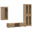 Zestaw szafek RTV Dąb rzemieślniczy Materiał drewnopochodny